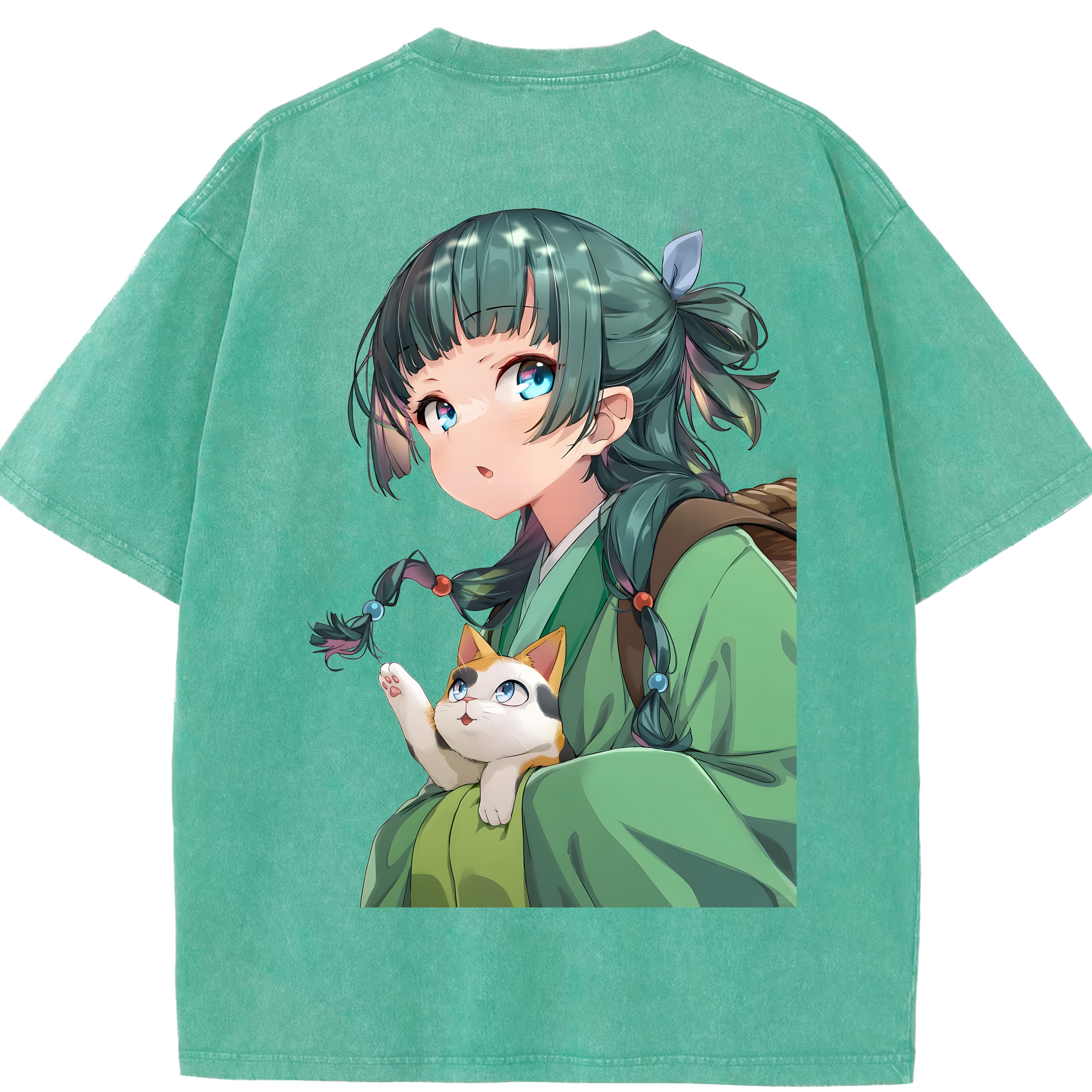 （画像用） 薬屋のひとりごと The Apothecary Diaries 綿100% ヴィンテージ風 半袖Tシャツ（背面プリント）
